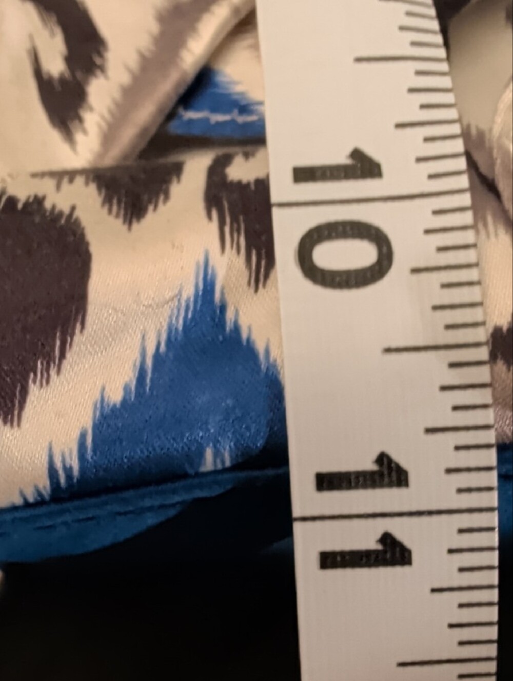 Bebe Blue Patterned Ruffle Tote Bag - Picture 15 of 16